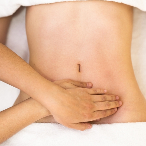 lower abdomen massage image